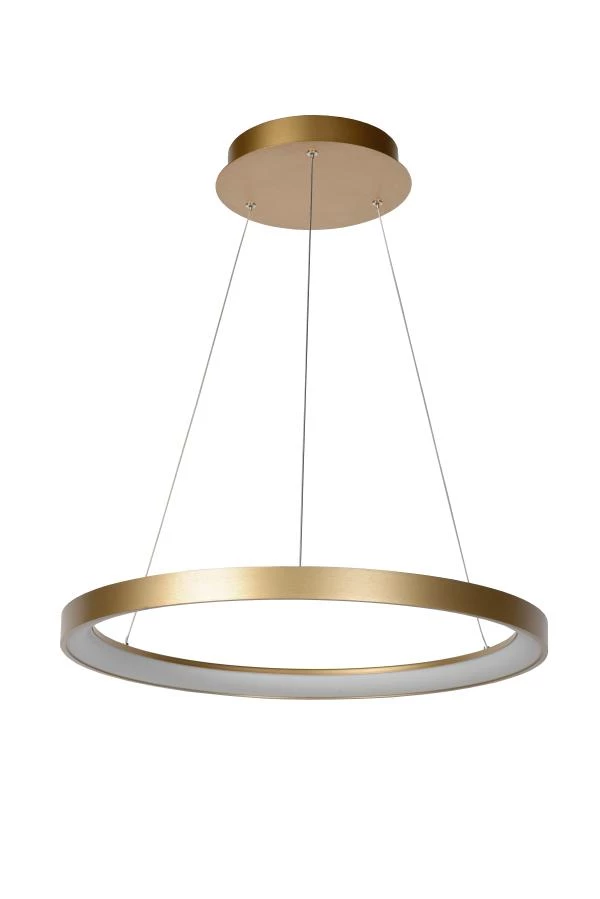 Lucide VIDAL - Lámpara colgante - Ø 58 cm - LED Regul. - 1x48W 2700K - Oro mate / Latón - UIT